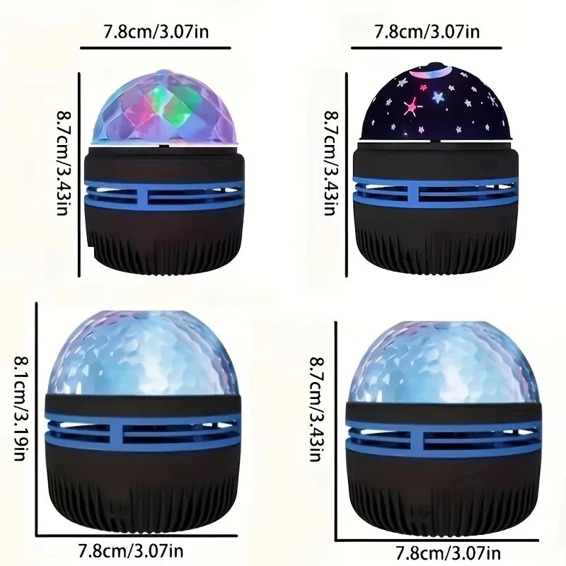 Multifunction Star Projector: Galaxies, Ocean Waves, and 7 Colors to Light Up Your Room