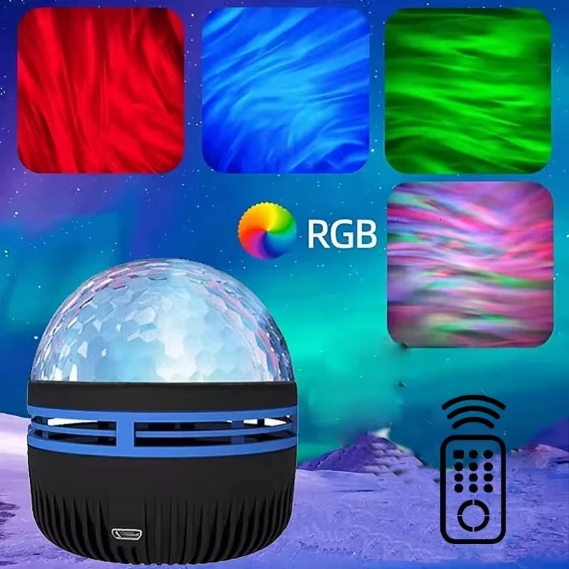 Multifunction Star Projector: Galaxies, Ocean Waves, and 7 Colors to Light Up Your Room